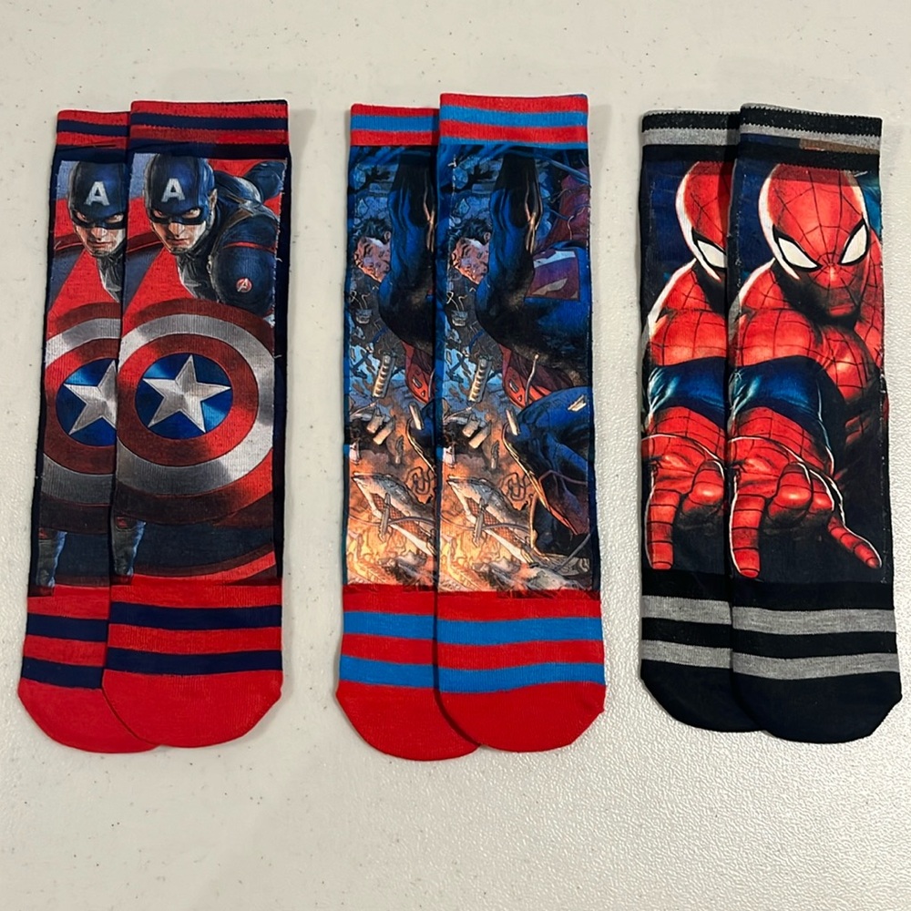 New Boys Superhero Socks